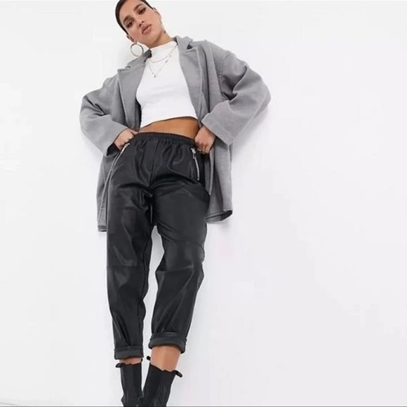 Free People Hannah Slouchy Blazer Gray Size XL - Picture 3 of 14